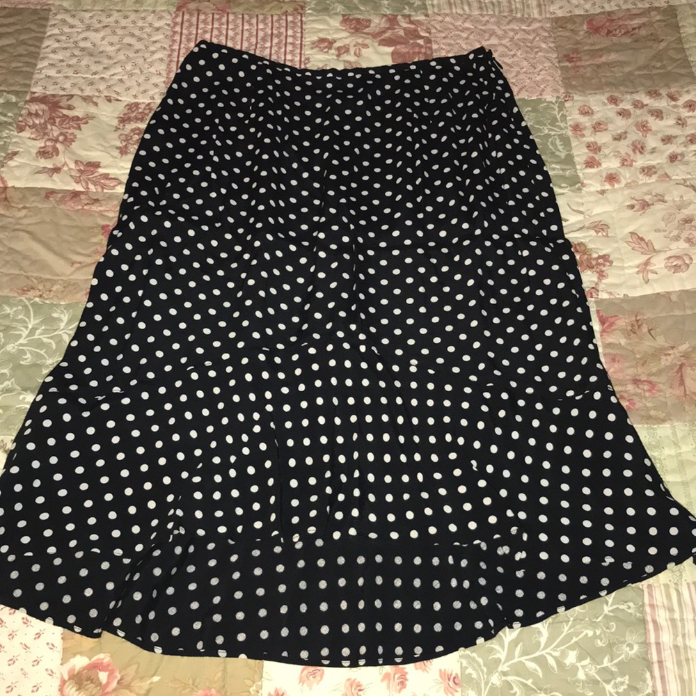 Anne Taylor Polka Dot Skirt